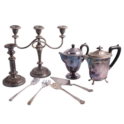 Lot 89A - Large box of assorted plated wares