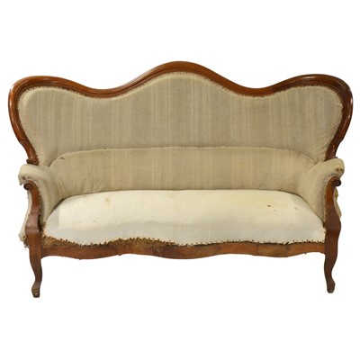 Lot 81 - French mahogany sofa