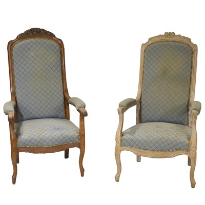 Lot 79 - Near pair of French armchairs
