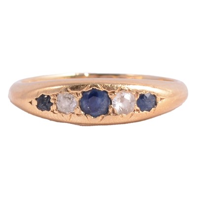 Lot 16A - A sapphire and diamond ring.