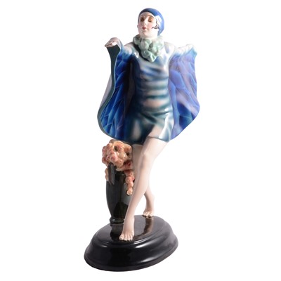 Lot 25 - Josef Lorenzl for Goldscheider Pottery, a large 'Captured Bird' figure