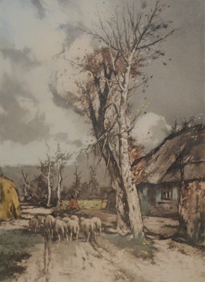 Lot 317 - Anthony Brown, St Francis and a pair of chromolithographs