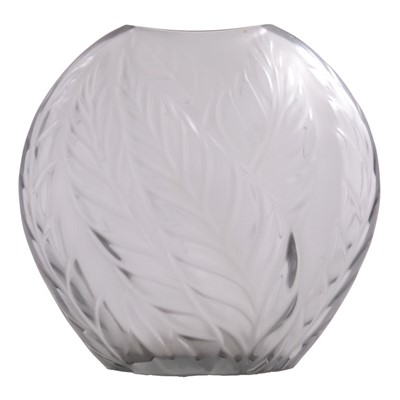 Lot 23 - Lalique, a 'Filicaria' design coloured glass vase, post-1945