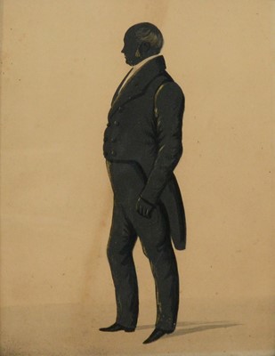 Lot 157 - Set of four Victorian silhouette portraits