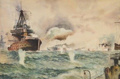 Lot 219 - S Woodhead, The Battle of Heligoland