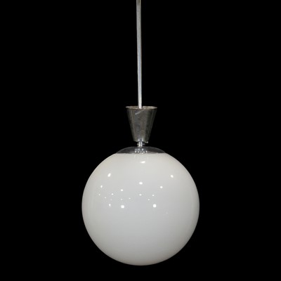 Lot 78 - Art Deco/ Modernist style ceiling drop light, late 20th century