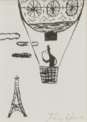 Lot 42 - Ten assorted drawings, prints, and limited editions