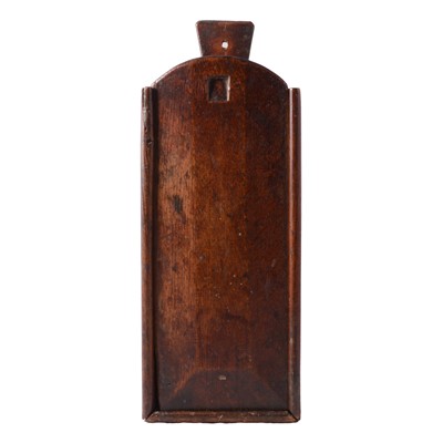 Lot 221 - George III oak candle box