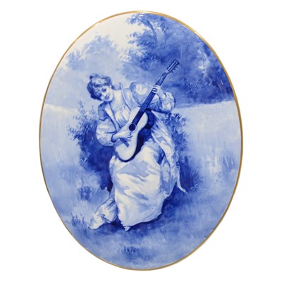 Lot 11 - Royal Doulton oval plaque