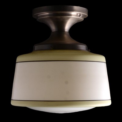 Lot 168 - American Art Deco style glass ceiling light