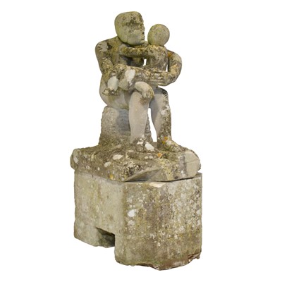 Lot 212 - Modernist carved stone group