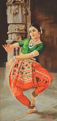 Lot 140 - Sarup Singh Dhandia MBE, six portraits of Indian dancers