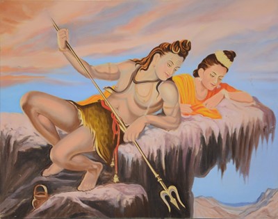 Lot 142 - Sarup Singh Dhandia MBE, six assorted pictures of Indian scenes