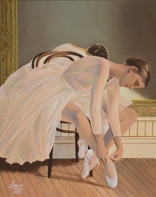 Lot 146 - Sarup Singh Dhandia MBE, Ballerina study, and another similar