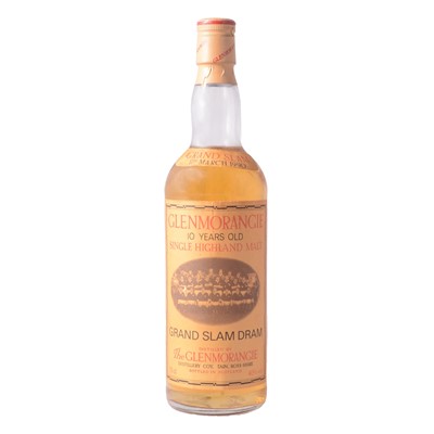 Lot 88 - Glenmorangie, 10 Year Old, Rugby "Grand Slam Dram" bottling, 1990.