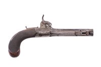 Lot 92 - A percussion bayonet pistol by G Bates of...
