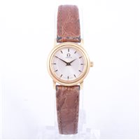 Lot 229 - Omega - A lady's quartz wrist watch, circular...