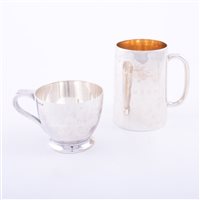 Lot 130 - Victorian silver half-pint mug, Wakeley &...