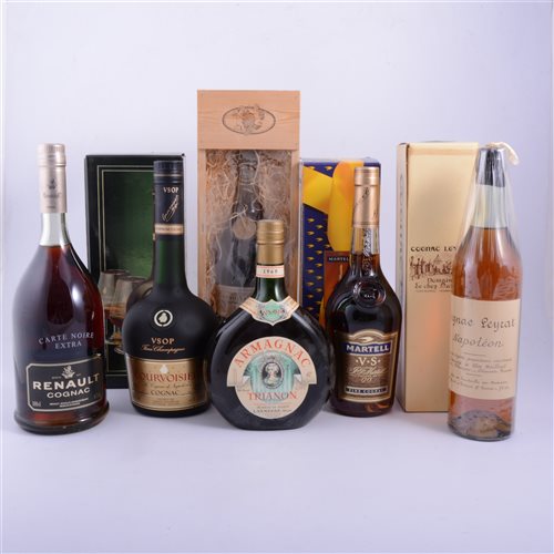 Lot 355 - Cognac/ Armagnac, six assorted bottles, mostly...