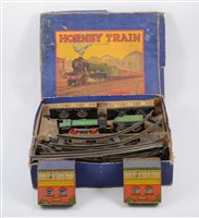 Lot 1008 - Hornby 0 gauge clockwork train set, with box...