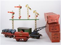 Lot 1010 - Hornby 0 gauge railways; selection of rolling...