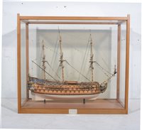 Lot 1061 - Prize winning scale model boat of the 1690...