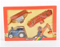 Lot 1065 - Britains Toys; 9633 Ford tractor and farm...