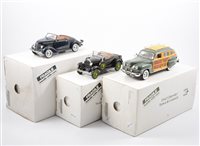 Lot 1095 - Danbury Mint 1:24 scale die cast models; 1936...