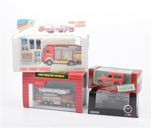 Fire Engine Box Model Lot 1109 - Modern diecast models; mostly fire engines