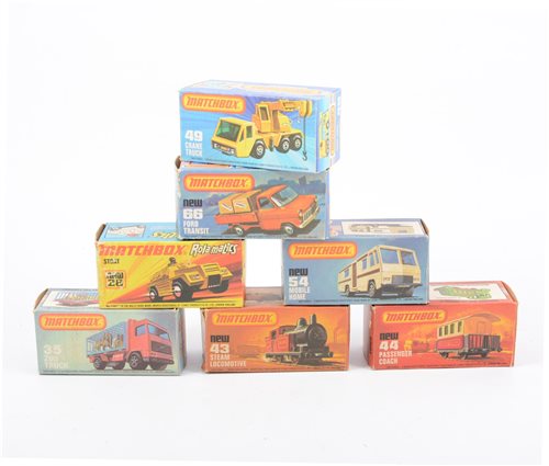Lot 1122 - Matchbox Superfast models; seven vehicles all...