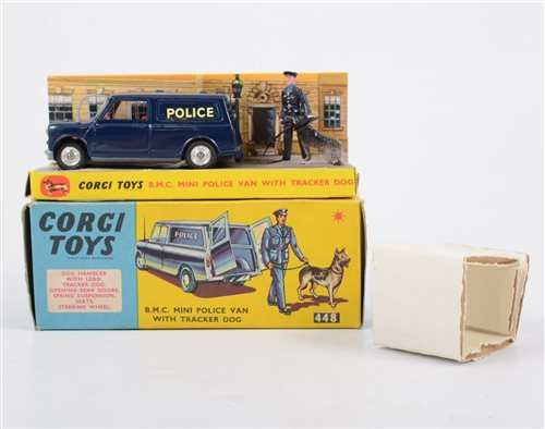 Lot 1135 - Corgi Toys; 448 BMC Mini Police Van with...