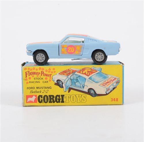Lot 1136 - Corgi Toys; 348 Ford Mustang Fastback 2+2, boxed.