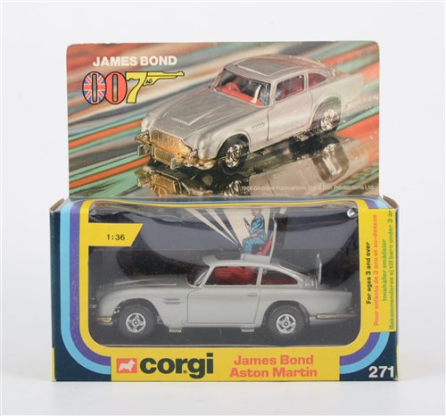 Lot 1150 - Corgi Toys; 271 James Bond Aston Martin DB5,...
