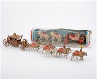 Lot 1242A - Britains Toy 1953 Coronation coach, painted...