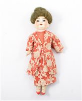 Lot 1389 - Schoenau & Hoffmeister Oriental doll; bisque...