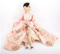 Lot 1393 - c1920s Boudoir doll; ''Glamour Puss'' with...