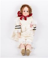 Lot 1407 - Armand Marseille German bisque head doll; 370...