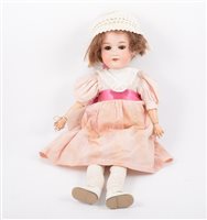 Lot 1417 - Armand Marseille German bisque head doll, 390...