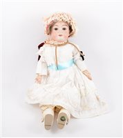 Lot 1418 - Armand Marseille German bisque head doll,...