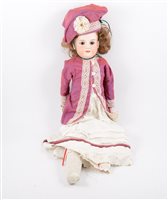 Lot 1419 - Armand Marseille German bisque head doll, 370...