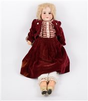 Lot 1420 - Armand Marseille German bisque head doll, 370...