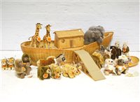 Lot 1423 - Steiff Noah's Ark with animals; made in 1997...