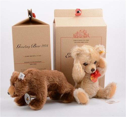 Lot 1425 - Steiff replica Brummbar 1934 bear,...