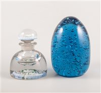 Lot 251 - Millefiore paperweight inkwell, 15cm, stopper...