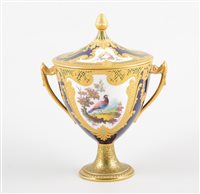 Lot 271 - Royal Crown Derby, vase with cover, 1913,...