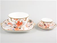 Lot 293 - Royal Crown Derby teaware, Imari style.