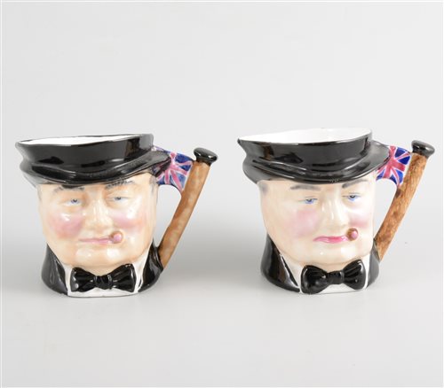 Lot 305 - Thorley china character jug, Sir Winston...