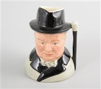 Lot 311 - Sylvac Ceramics character jug, Sir Winston...