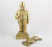 Lot 416 - Sir Winston Churchill, brass doorstop, 37cm,...