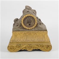 Lot 536 - 19th century French bronze and gilt mantel...